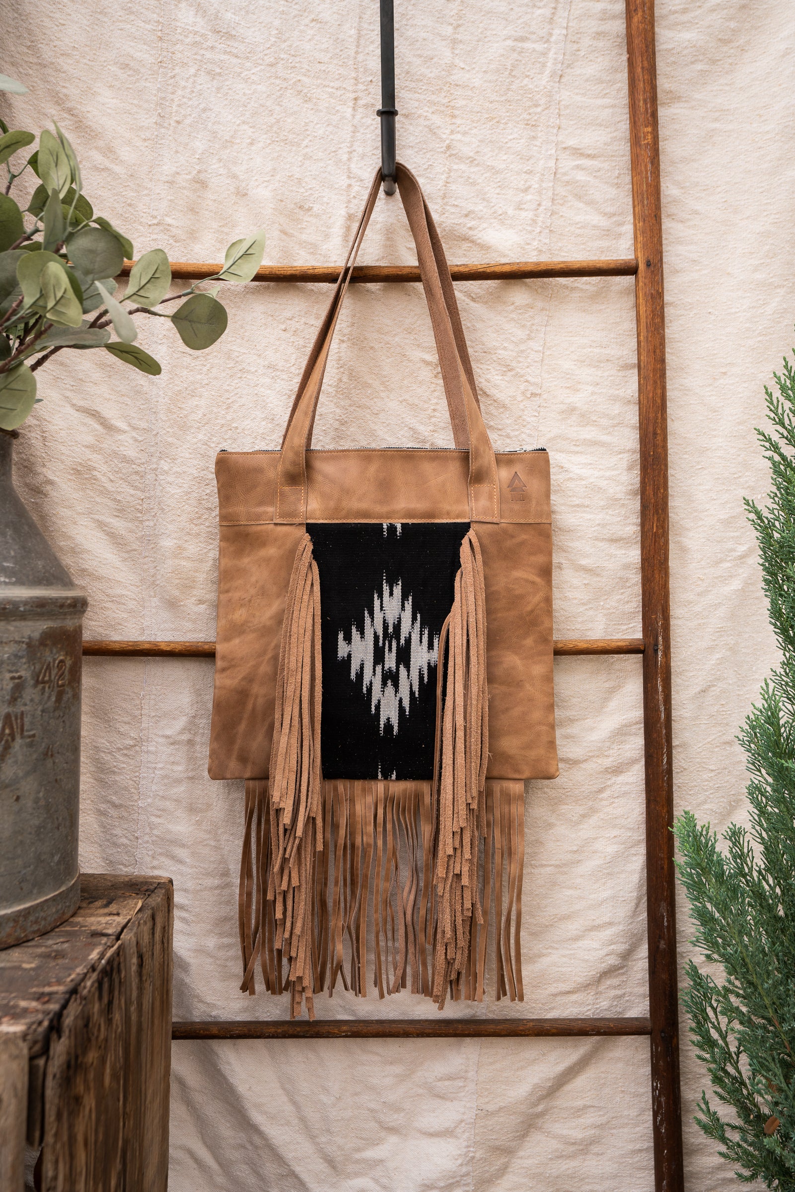 French Tote with Boho Fringe