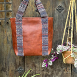 The Wanderer Tote - Whiskey Leather