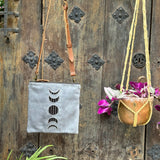 Moon Phase Medicine Bag - Cemento