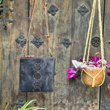 Moon Phase Medicine Bag - Navy