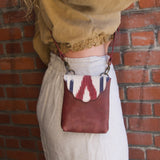Scallop Bag - Pomegranate and Flag Weaving