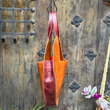 Sutim - Tan with Red Straps