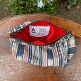 Large Cosmetic Bag - Pink and Blue