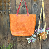 The Explorer - Tan and Pomegranate