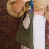 Rango Purse - Green Nubuck and Multicolor